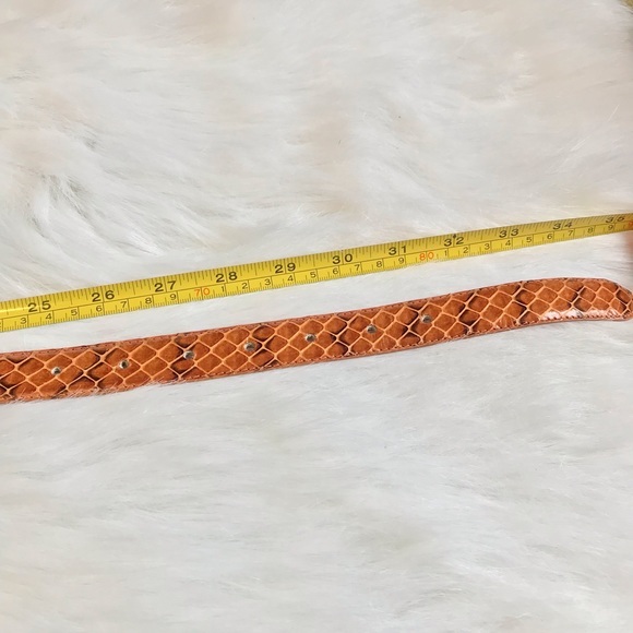 RITZ Genuine snakeskin leather belt with rattlesnake style buckle - Picture 6 of 6